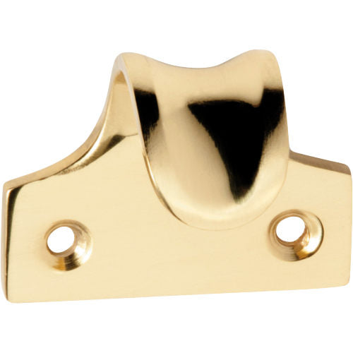 Sash Lift Dished Polished Brass H38xW45xP30mm in Polished Brass