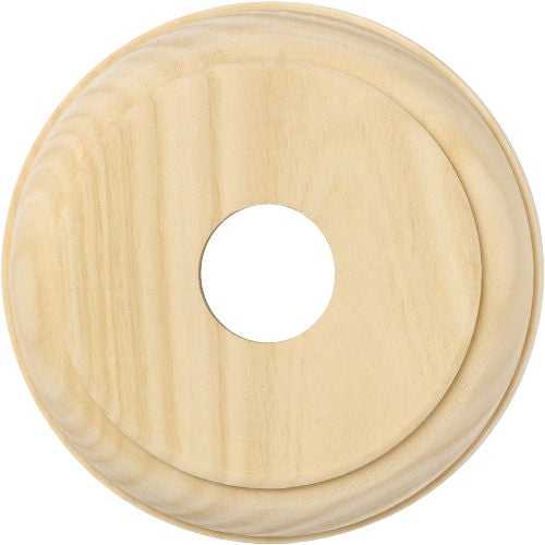 Switch Socket Block Traditional Round Single Pine D90mm in Pine