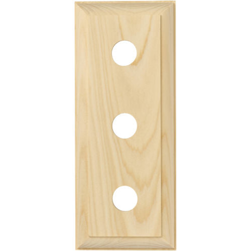 Switch Socket Block Traditional Treble Pine H90xL225mm in Pine