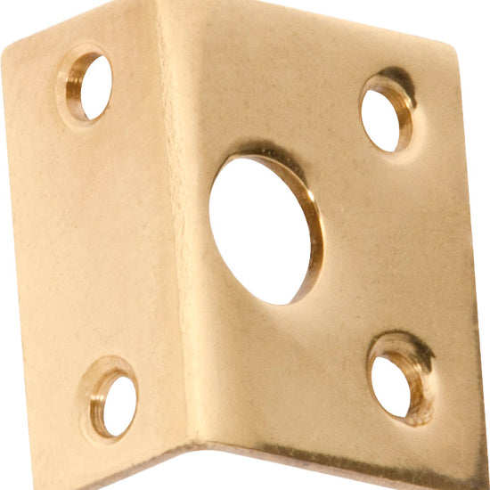 Right Angle Keeper Polished Brass Bolt 7.5mm in Polished Brass