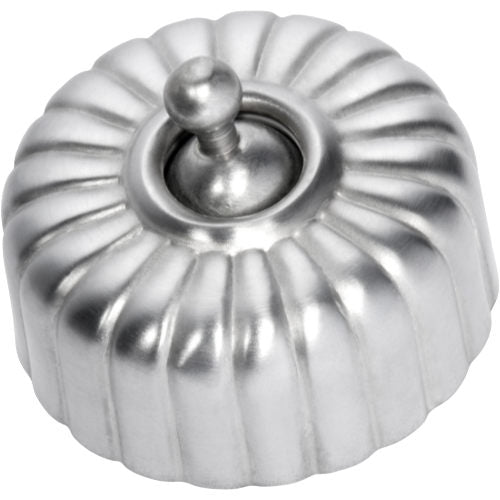 Switch Fluted Satin Chrome D55xP40mm in Satin Chrome