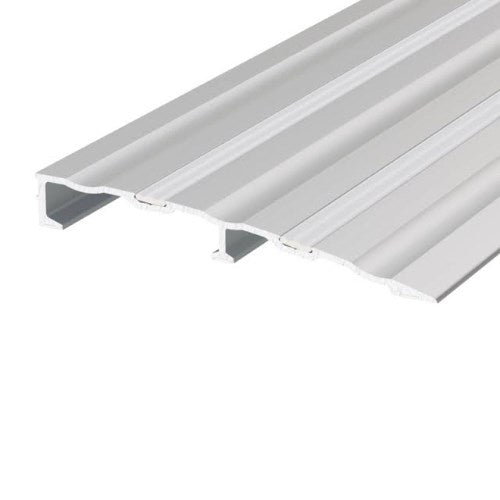 LORIENT 4551 - 100mm Wide, Heavy Duty Threshold Ramp, W100mm x L2100mm x H12.5mm in Clear Anodised