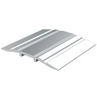 Lorient 4011 threshold plate, metallic finish, with mounting holes, designed for door threshold installation.