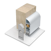 LORIENT 8009 - Heavy Duty, Fully Rebated, Automatic Door Bottom Seal, 920mm cuts back to 820mm in Clear Anodised